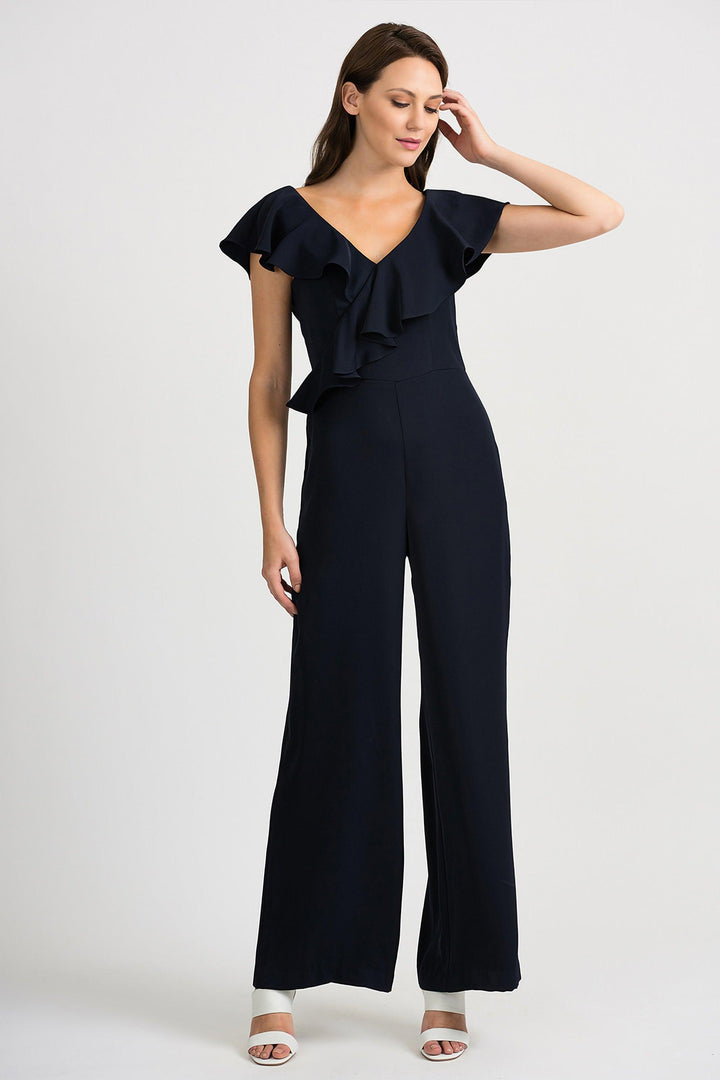 Joseph Ribkoff Midnight Jumpsuit Style 201337 - Jumpsuit Cruise Wear, Jumpsuit, Midnight Blue, Navy, Race Day, Ribkoff, Sale, Spring Summer 2020, Trouser, Wedding Guest ginasmartboutique