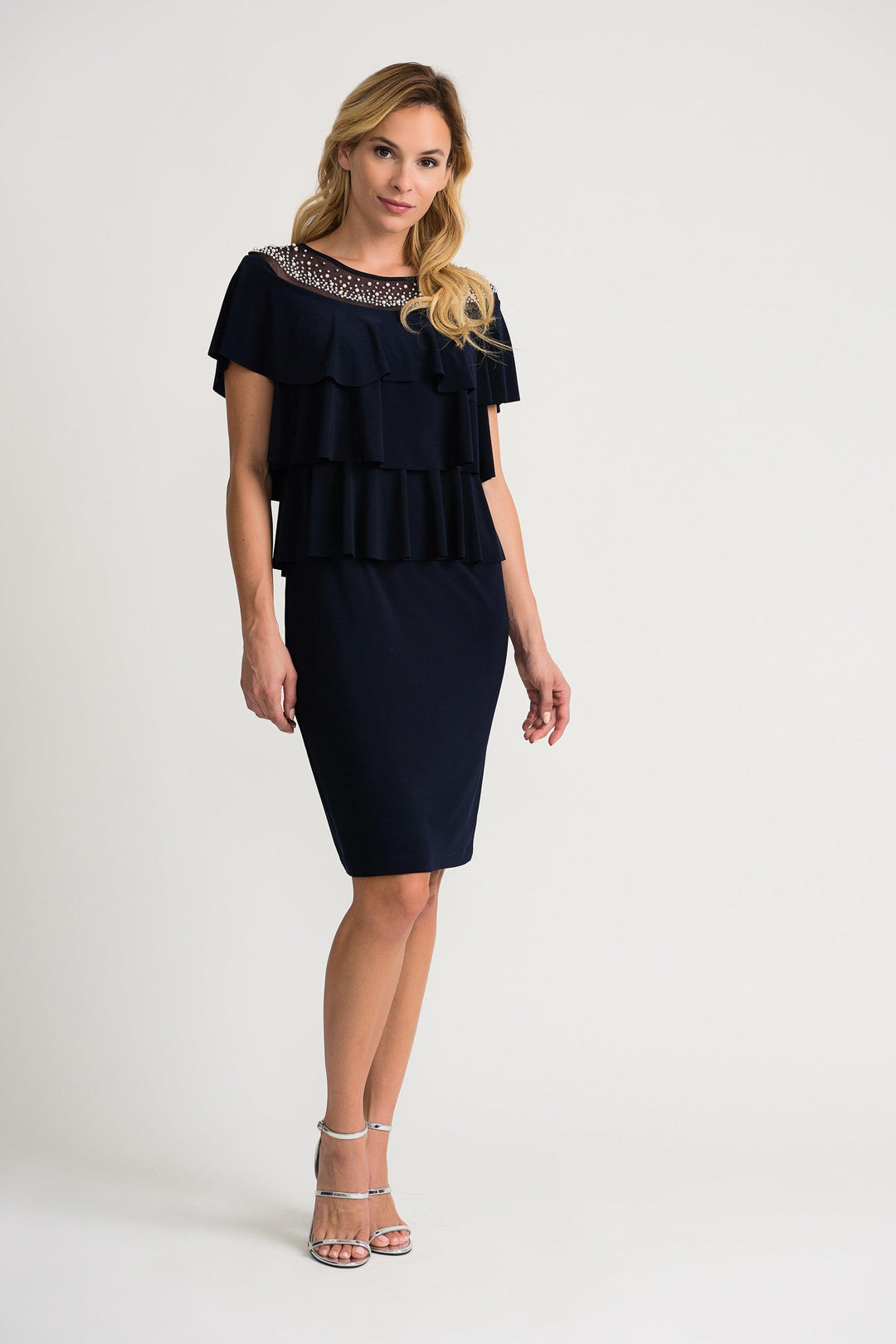 Joseph Ribkoff Midnight Dress Style 202153 - Dress Cruise Wear, Dress, Jersey Dress, Midnight Blue, Navy, Ribkoff, Sale, Spring Summer 2020, Wedding Guest ginasmartboutique