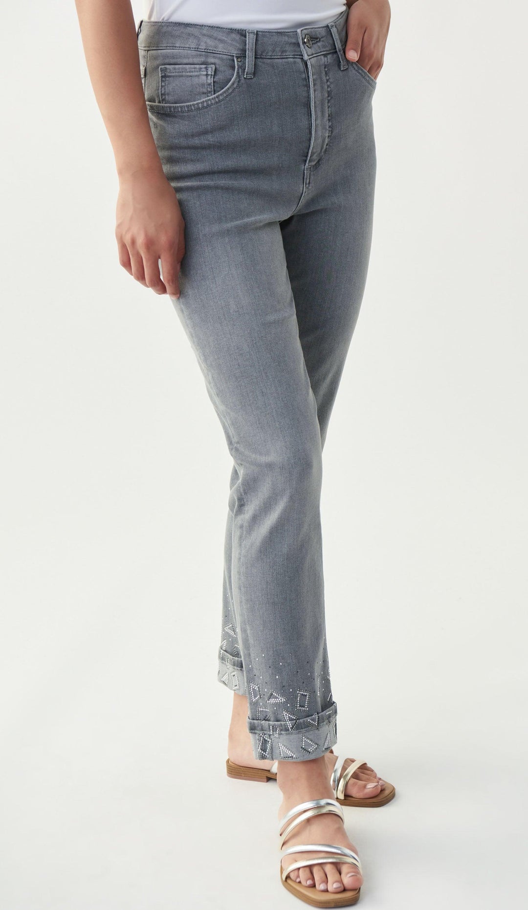 Joseph Ribkoff Grey Trouser Style 221938 - Grey, New, SS22, Trouser ginasmartboutique