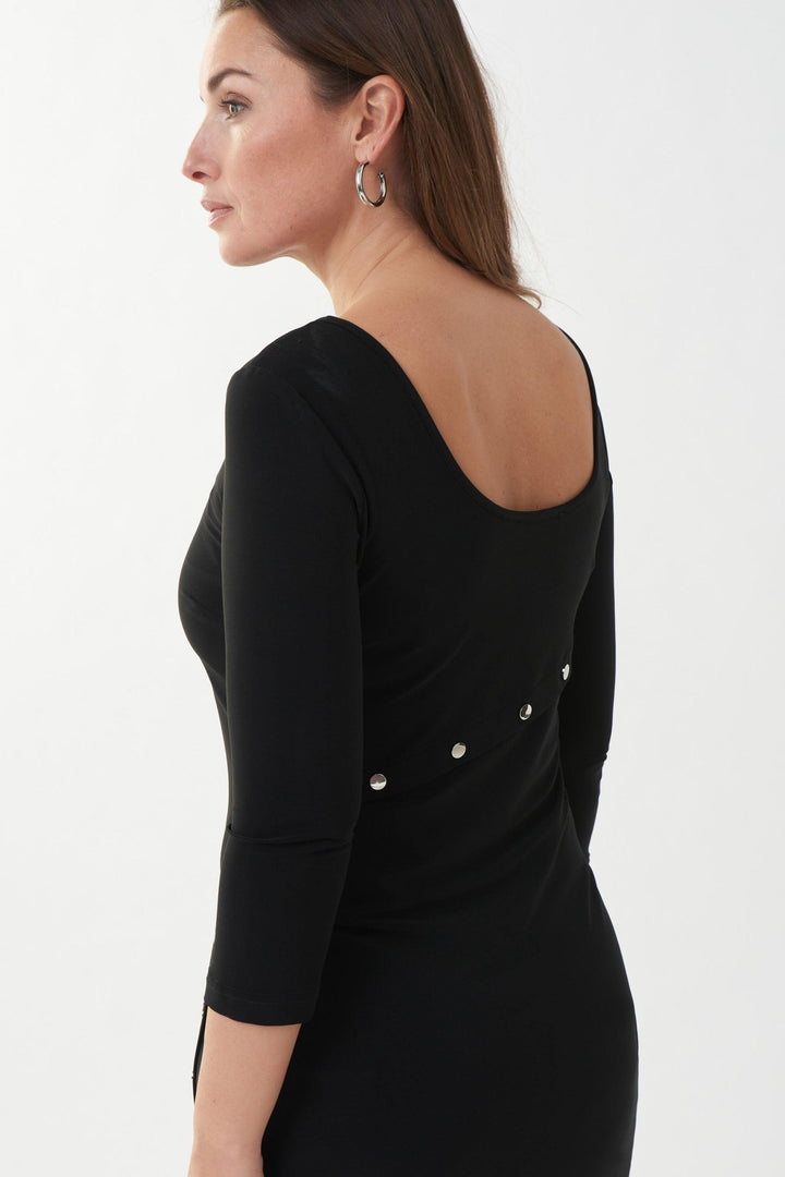 Joseph Ribkoff Black Dress Style 223173 - Dress AW22, Black, Dress, New ginasmartboutique