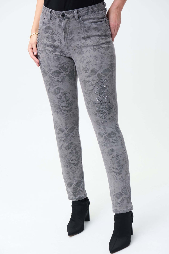 Joseph Ribkoff Trouser Style 224925 - AW22, Grey, New, Trouser ginasmartboutique