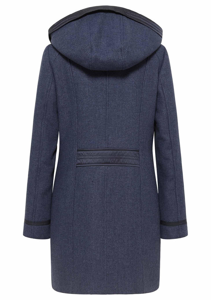 Barbara Lebek Style 10070022-82 Jacket with Hood - AW22, Indigo, Jacket, Sale ginasmartboutique