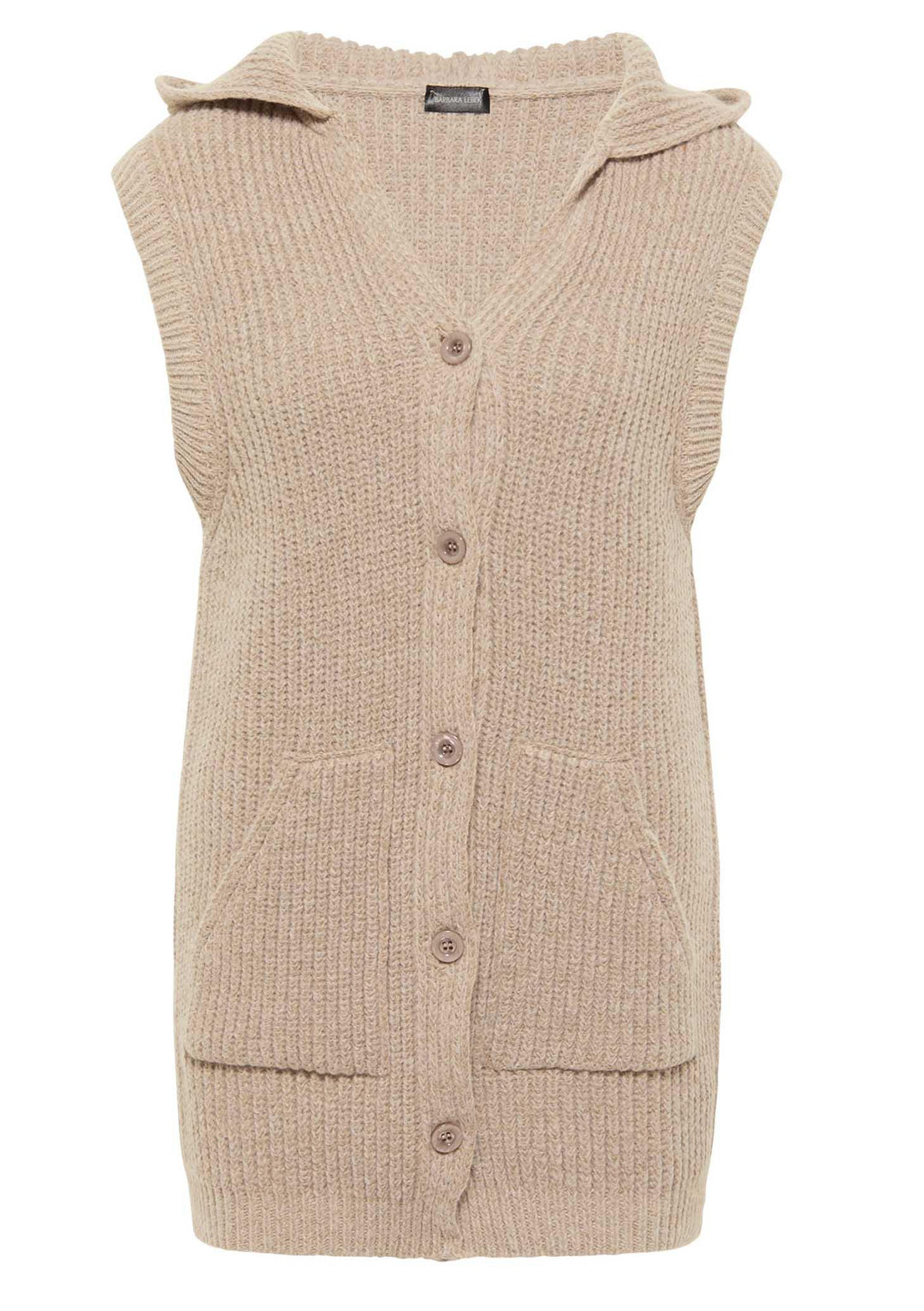 Barbara Lebek 20640022-26 Knitwear - Cardigan AW22, Brown, Gilet, Knitwear, New, Sale ginasmartboutique