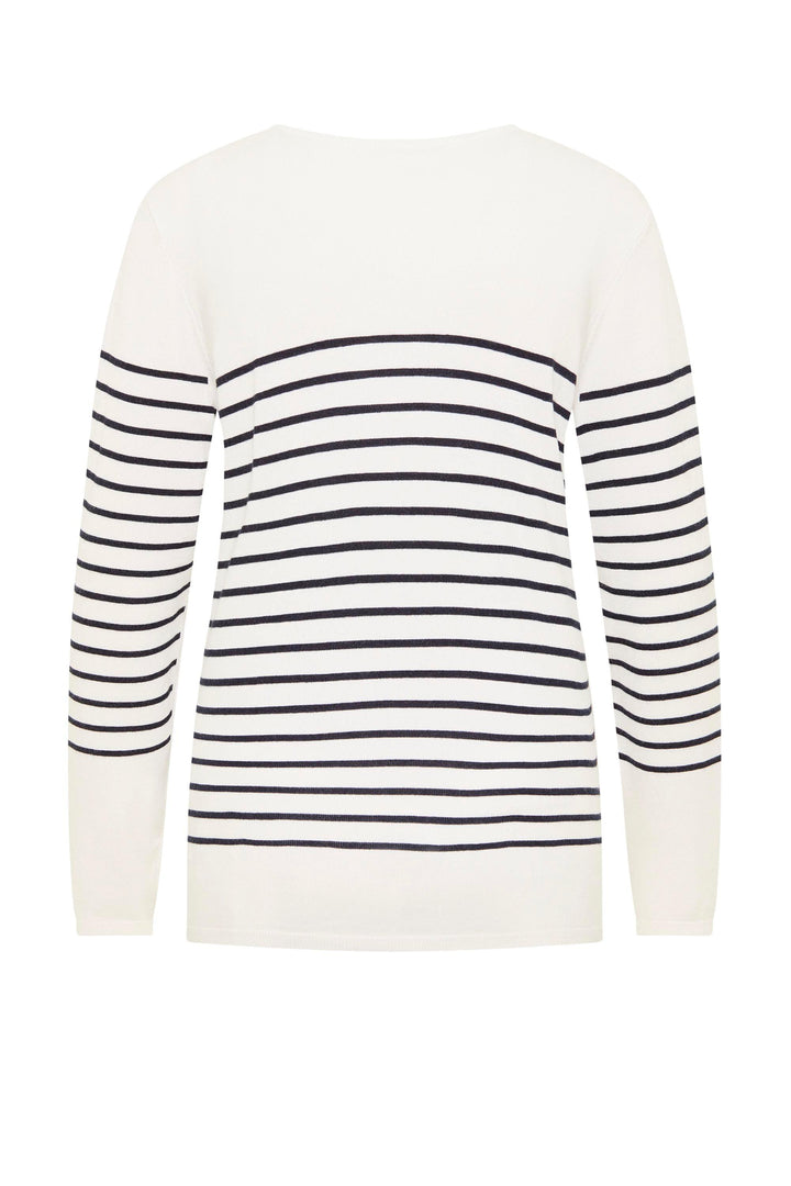 Barbara Lebek 76050032-120 Pullover - Navy, New, Off White, Pullover, SS23 ginasmartboutique