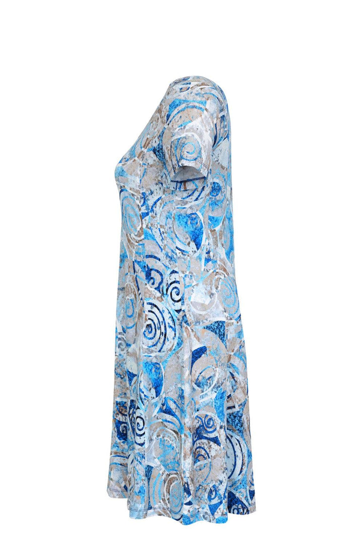 Dolcezza Dress - Style 23673 - Dress Blue, Dress, Light Blue, New, SS23 ginasmartboutique