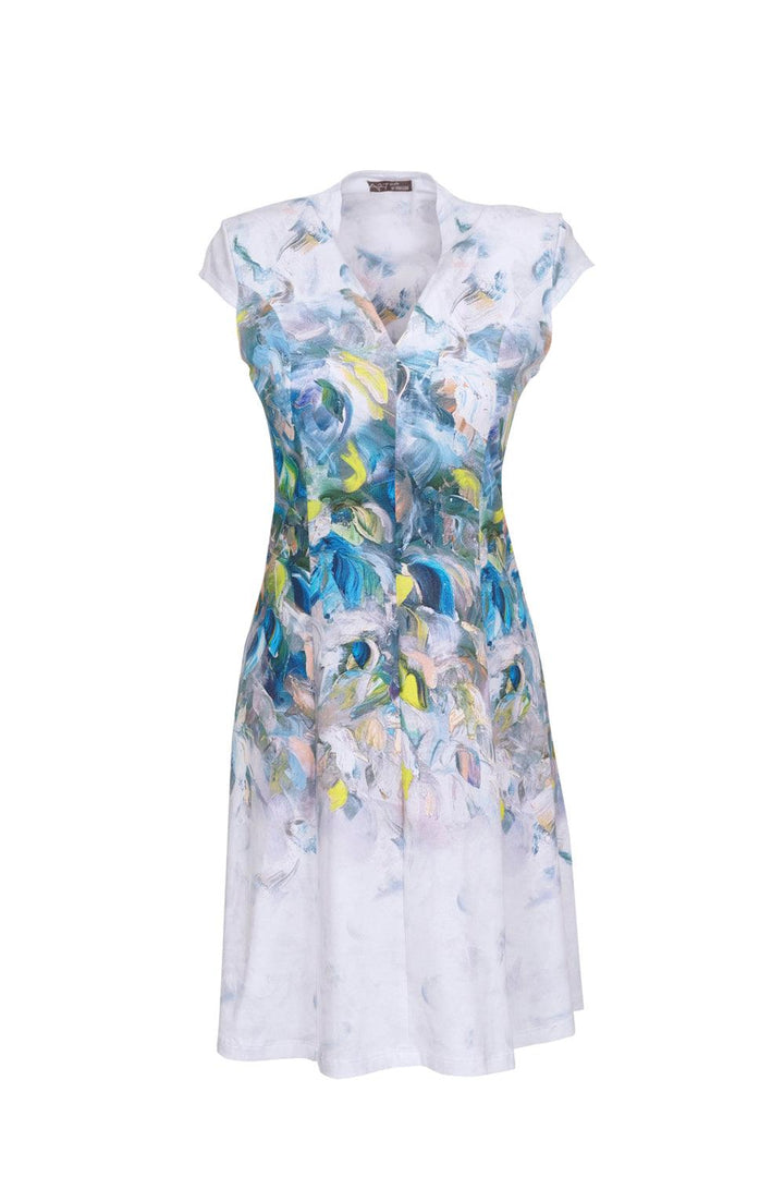 Dolcezza Dress - Style 23715 - Dress Dress, Multi Coloured, New, SS23, White ginasmartboutique