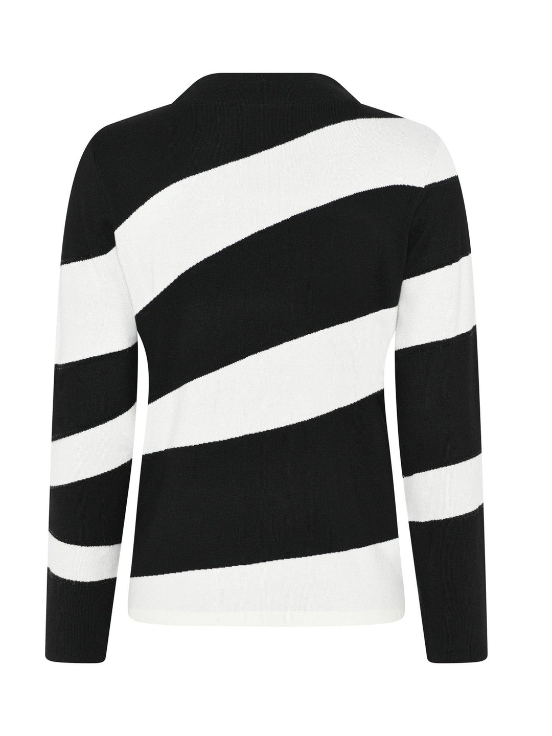 i’cona Pullover Style 64110-60002-90 - AW22, Black, New, Pullover, Stripe, White ginasmartboutique