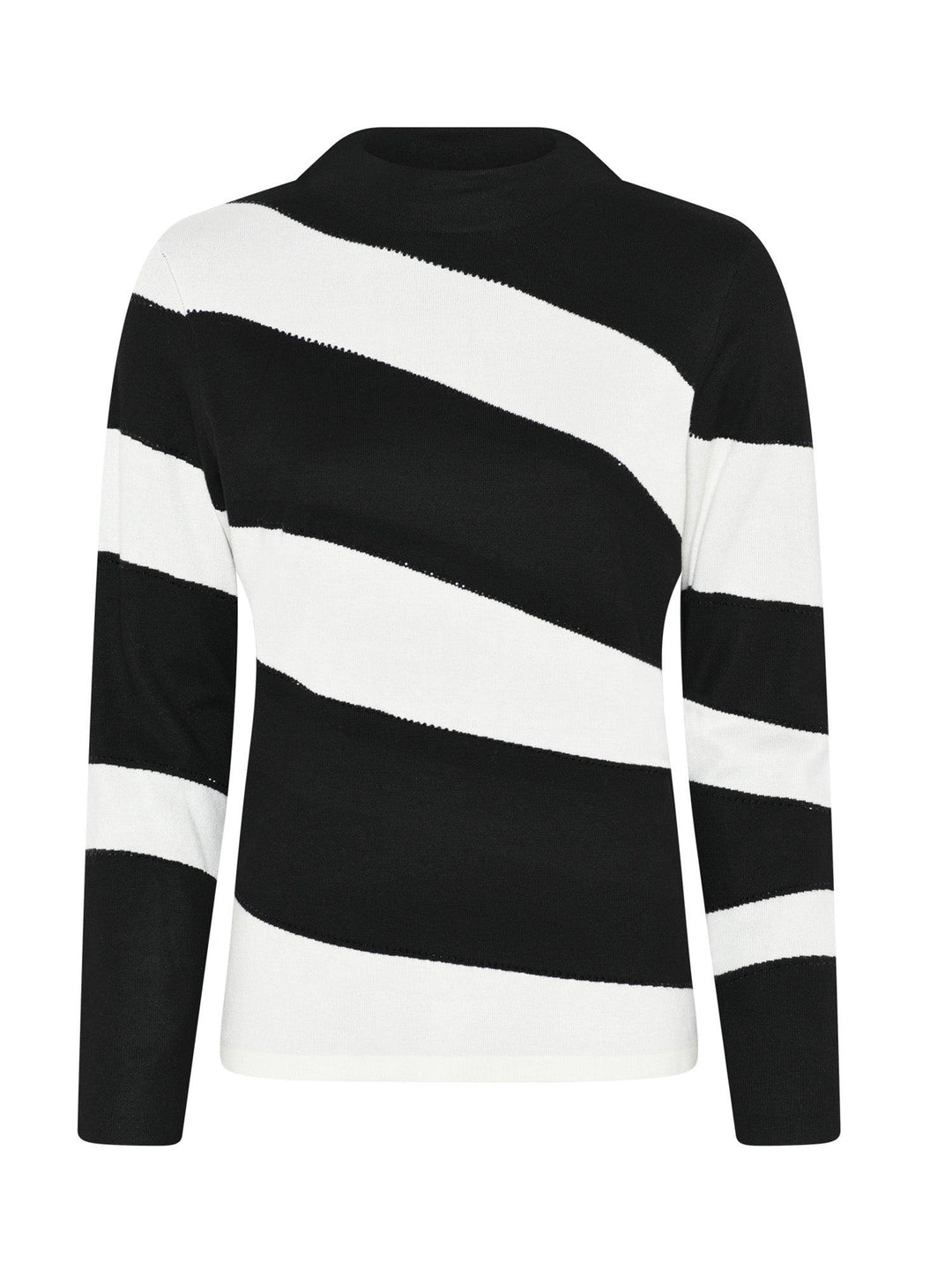 i’cona Pullover Style 64110-60002-90 - AW22, Black, New, Pullover, Stripe, White ginasmartboutique