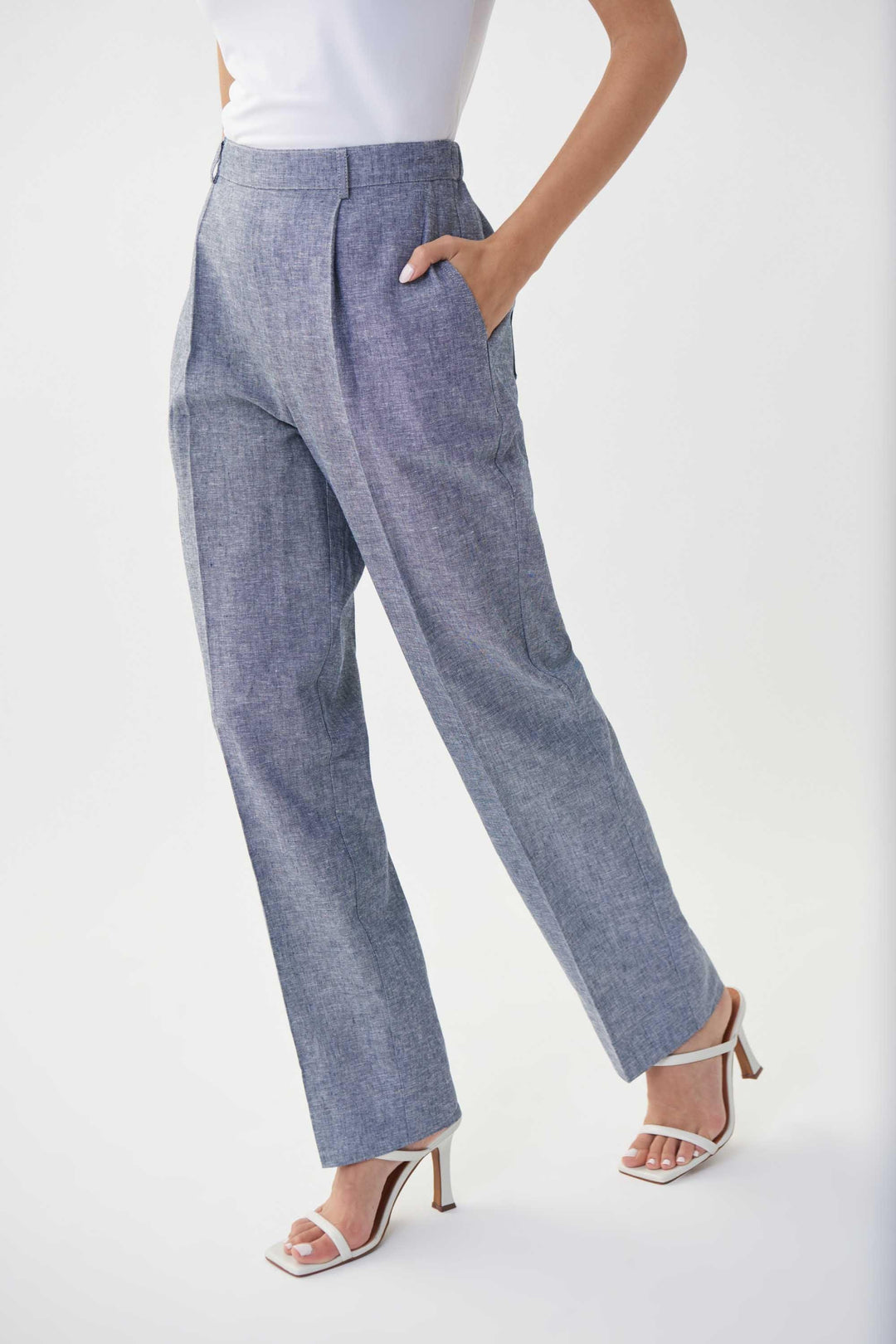 Joseph Ribkoff Navy/White Pant Style 222126 - Navy, New, Pant, SS22, White ginasmartboutique