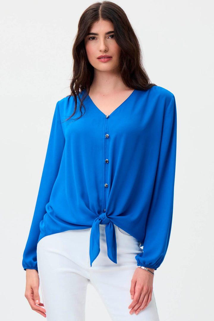 Joseph Ribkoff Blue Oasis Blouse Style 231144 - Blouse, Top Blouse, Blue, New, SS23 ginasmartboutique