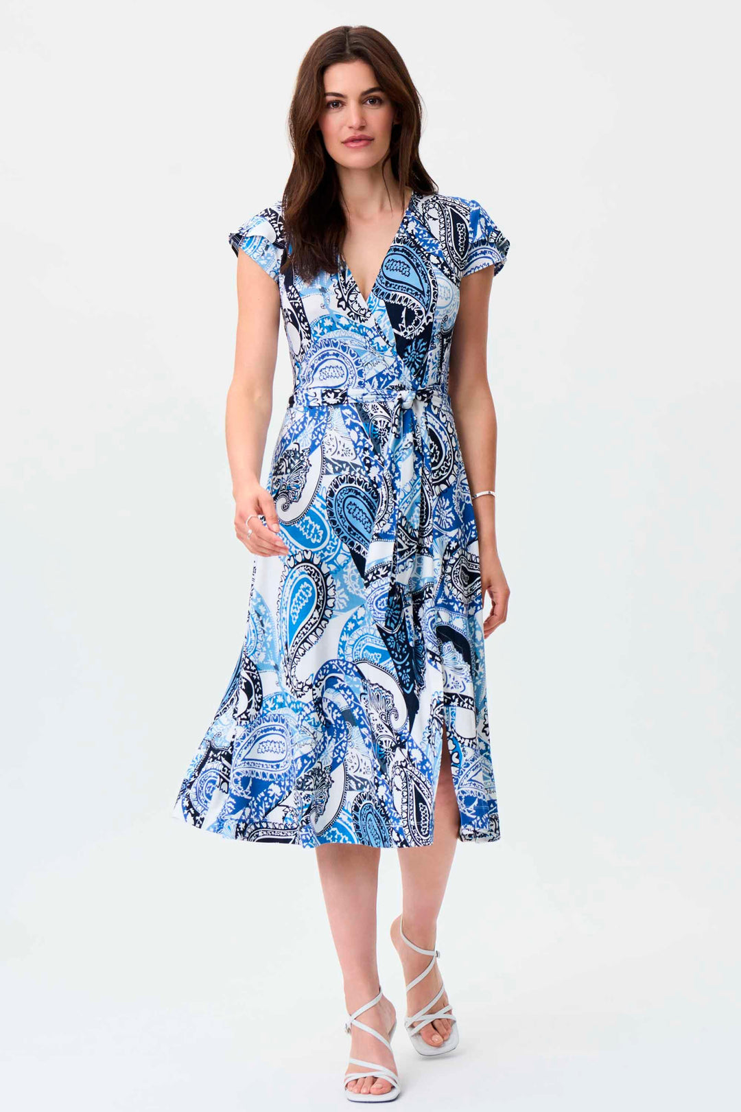Joseph Ribkoff Vanilla/ Multicoloured Dress Style 231298 - Dress Dress, Multi Coloured, New, SS23, Vanilla ginasmartboutique