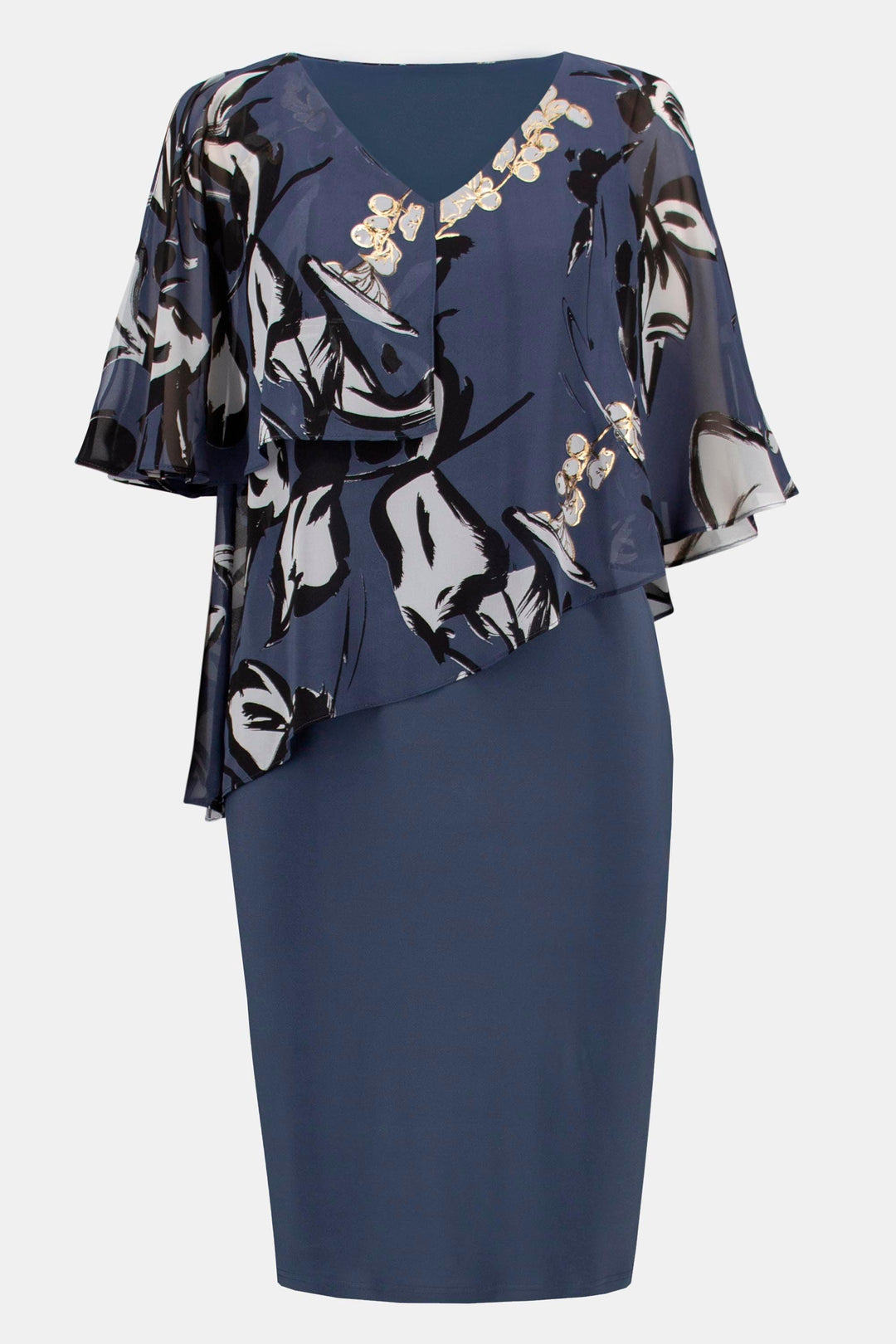 Joseph Ribkoff Blue/ Multicoloured Dress Style 231731 - Dress Blue, Dress, Multi Coloured, New, SS23 ginasmartboutique