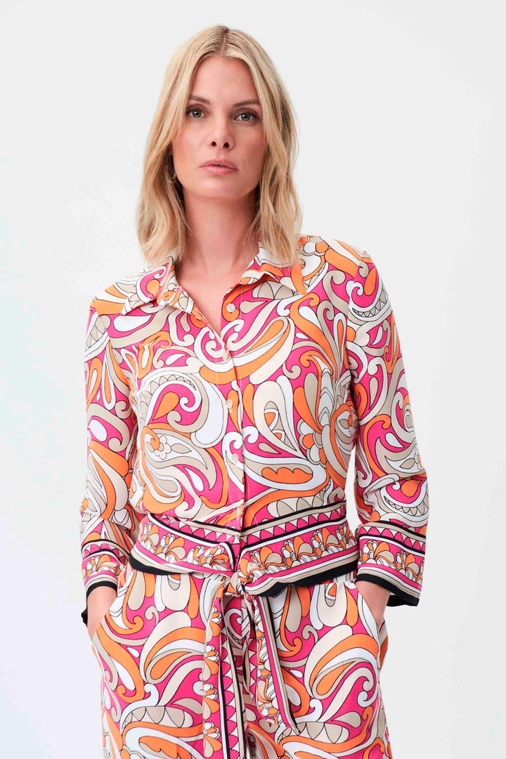 Joseph Ribkoff Vanilla/ Multicoloured Blouse Style 232043 - Blouse, Multi Coloured, New, SS23, Vanilla ginasmartboutique