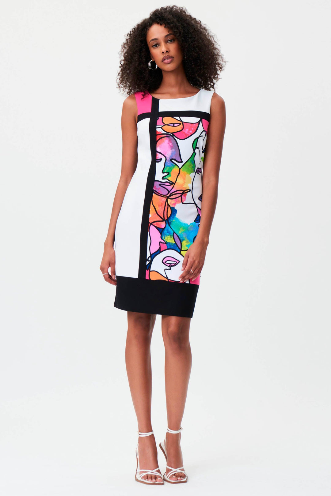 Joseph Ribkoff Vanilla/ Multicoloured Dress Style 232223 - Dress Dress, Multi Coloured, New, SS23, Vanilla ginasmartboutique