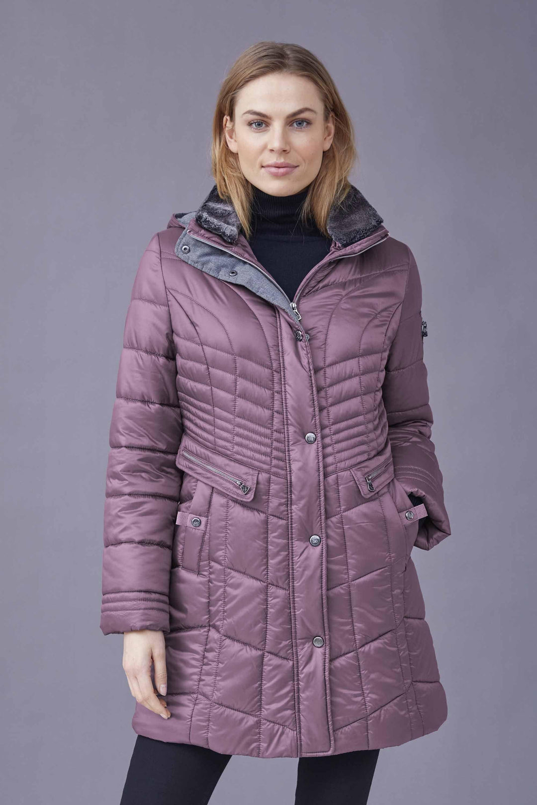 Junge Coat Rose Style 0222-2867-66 - Coat AW22, Coat, Jacket, Rose ginasmartboutique